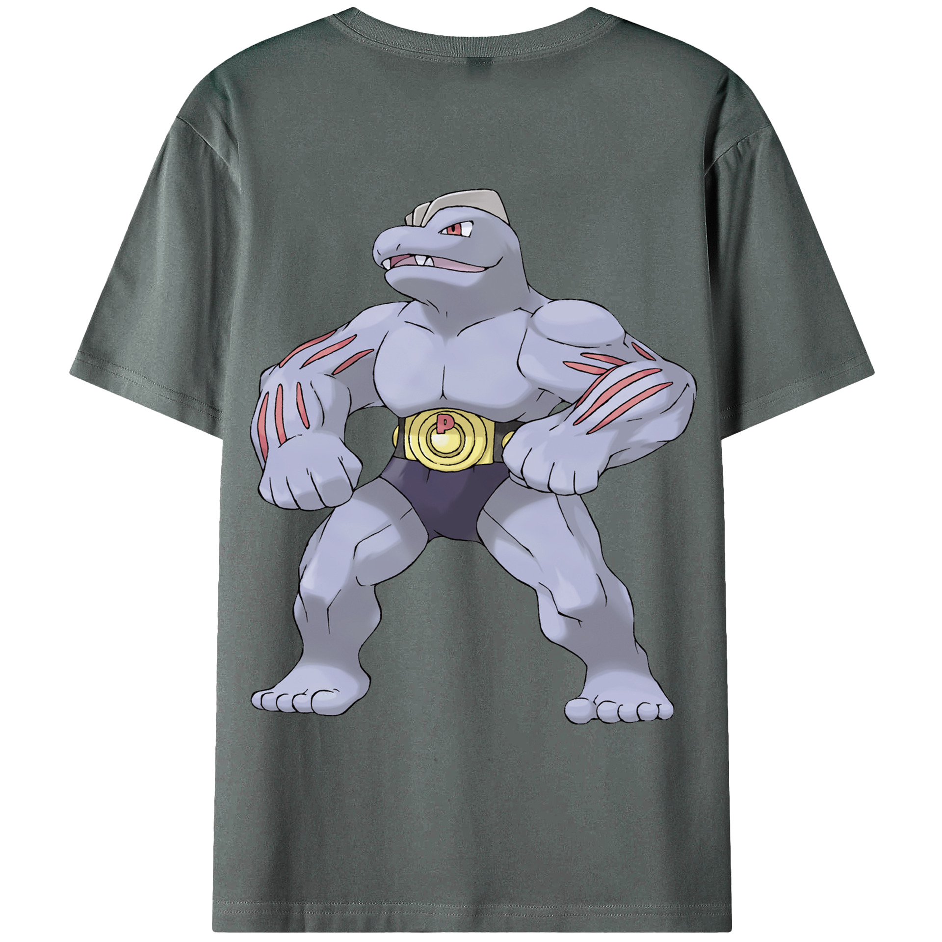 （画像用） ポケットモンスター Pokémon 綿100％ メンズ半袖Tシャツ（バックプリント） 通気性